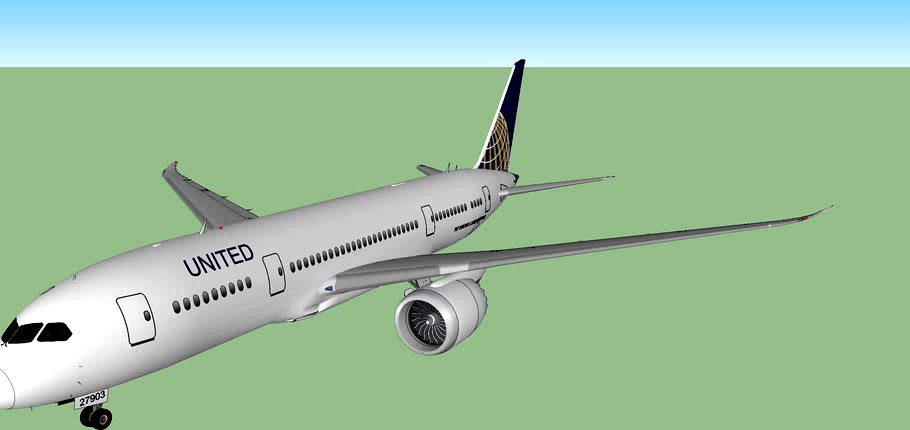 United Airlines Boeing 787-8 Dreamliner (GEFS maybe)