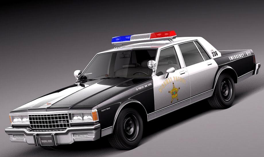 Chevrolet Caprice Sheriff 1978 Police Car3d model