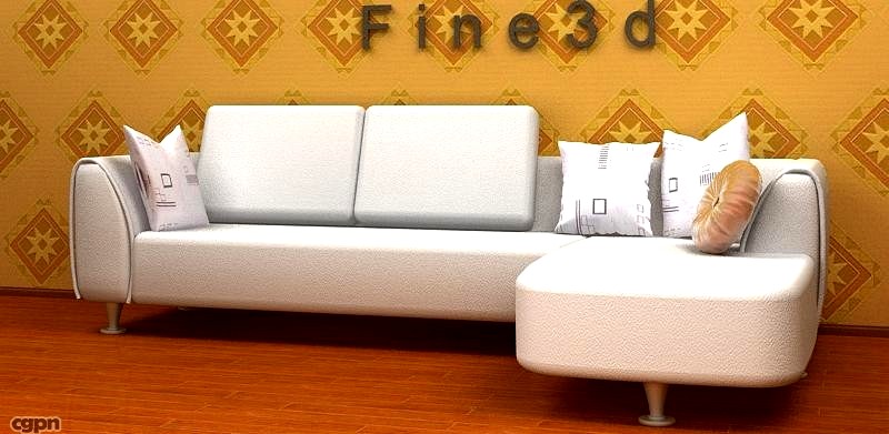 01-Multiplayer sofa-0063d model