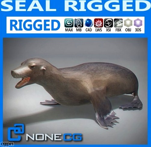 Rigged Seal3d model