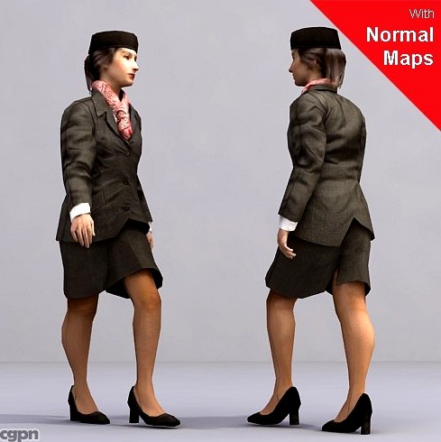 AWom0001-Wa / 3D Human for superior visualizations3d model