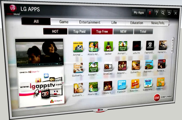 smart tv lg 3d 32´´