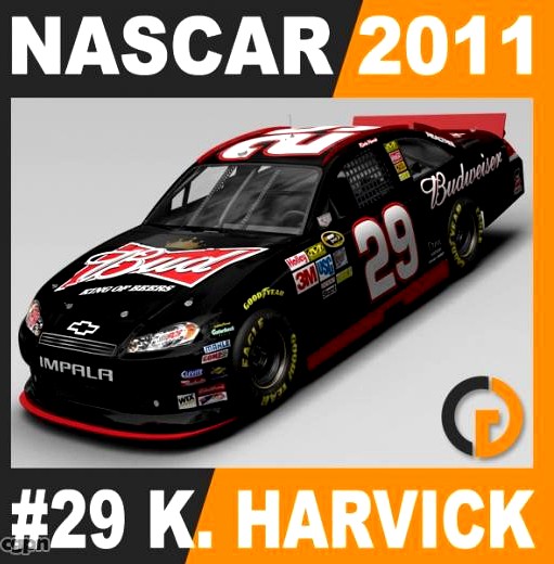 Nascar 2011 Car - Kevin Harvick Chevrolet Impala #293d model