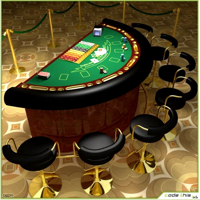 Casino Blackjack Table3d model