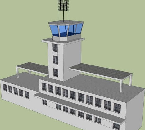 Zagreb Airport military control tower