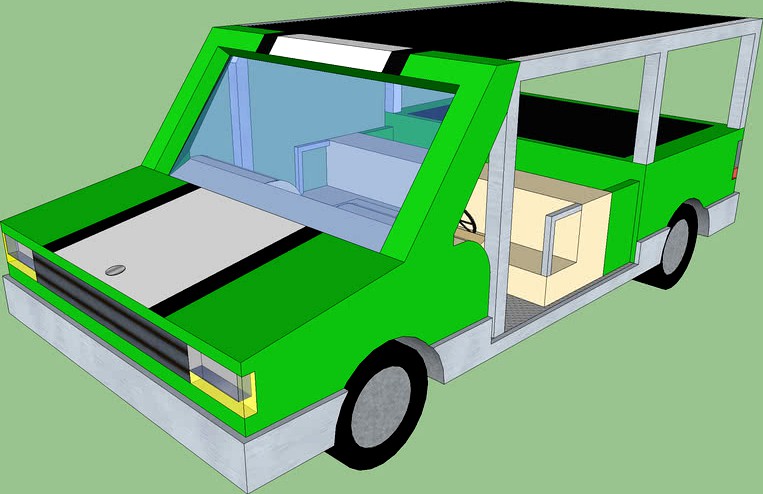 green golf cart