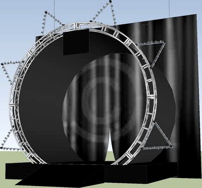 WWF classic circle PPV stage