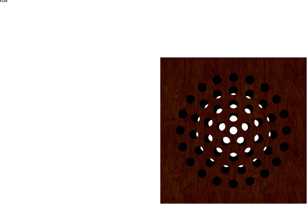 Speaker Pattern Perforated Block
