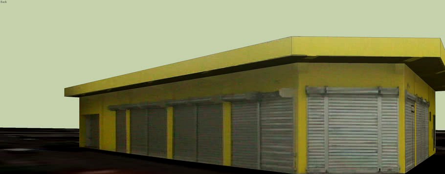 Edificio hormigon amarilo