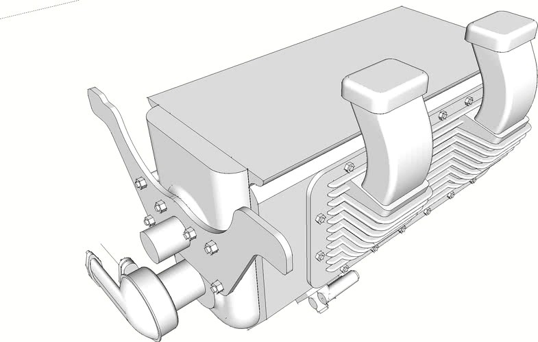 Offy midget racing engine block
