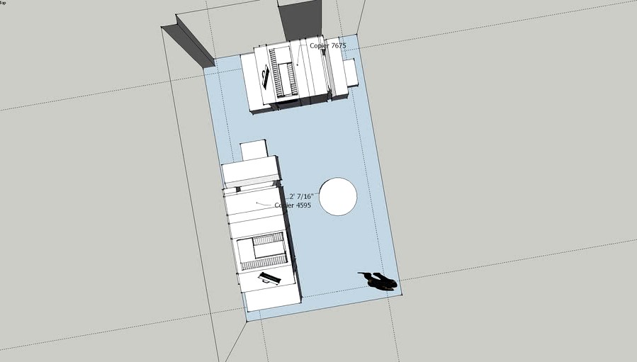 Copier Setup L-shape Right