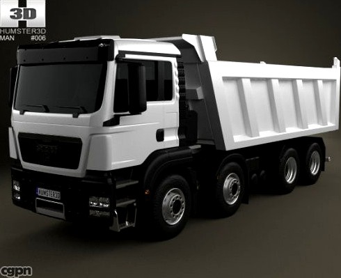 MAN TGS Tipper Truck 20123d model