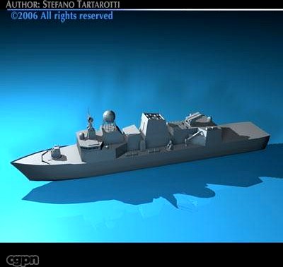 Frigate ship3d model