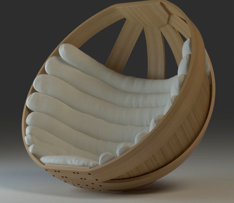 Cradle chair3d model