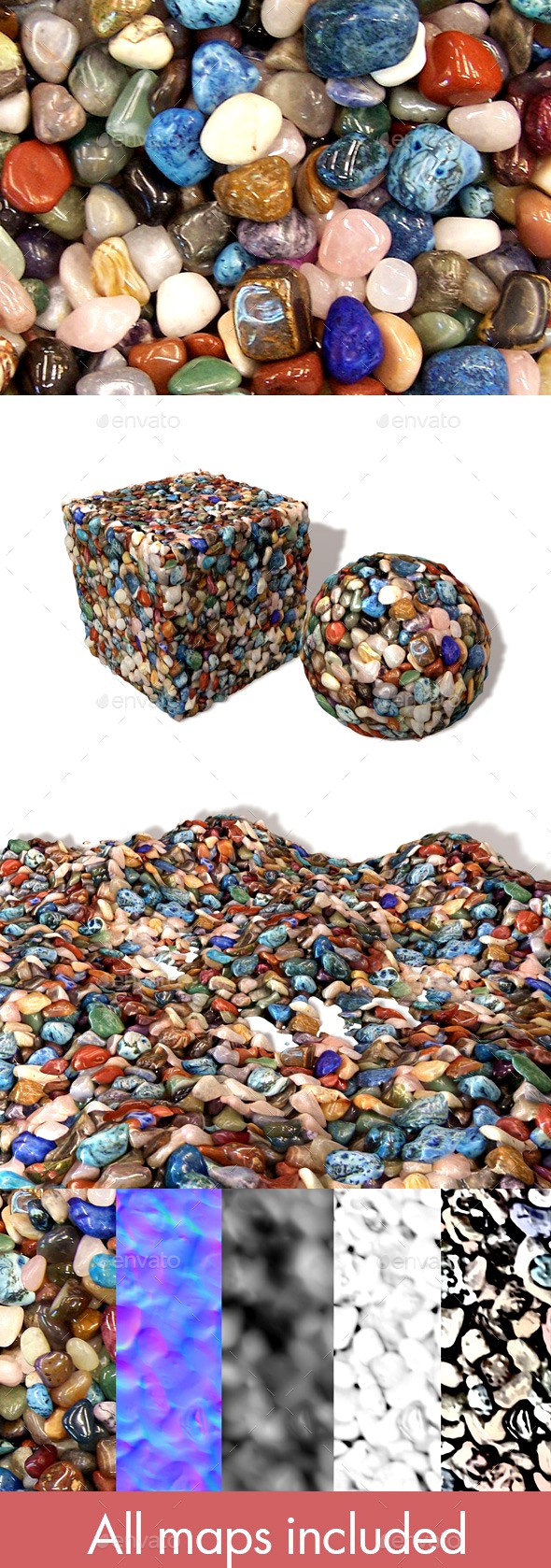Polished Stones Seamless Texture