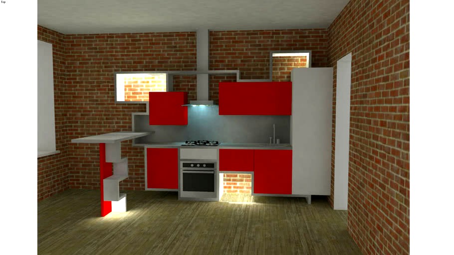 Kitchen render.
