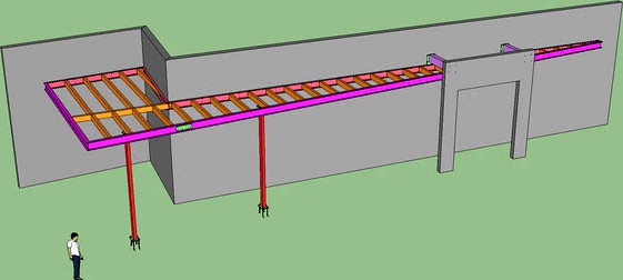 Steel pergola