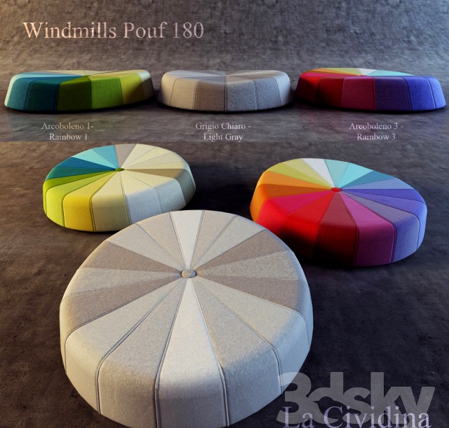 Windmills Pouf 180 cm