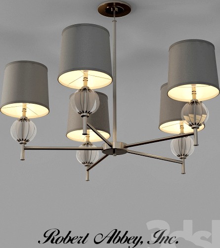 Robert Abbey Latitude 5 Light Chandelier