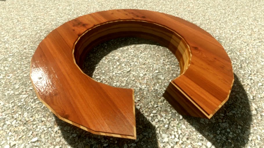 Round Table Wood For use Service or Reception