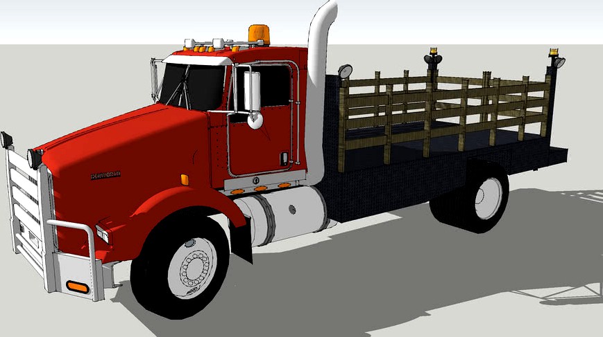 Kenworth T800 StakeBed Truck