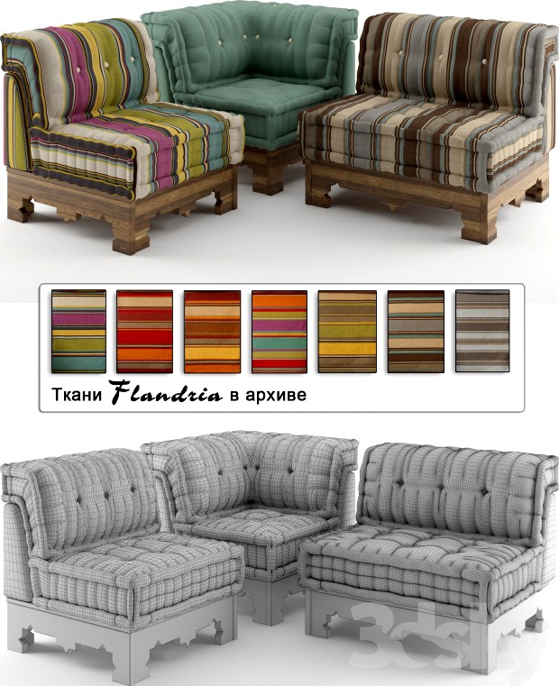 Roche Bobois Corner + Flandria