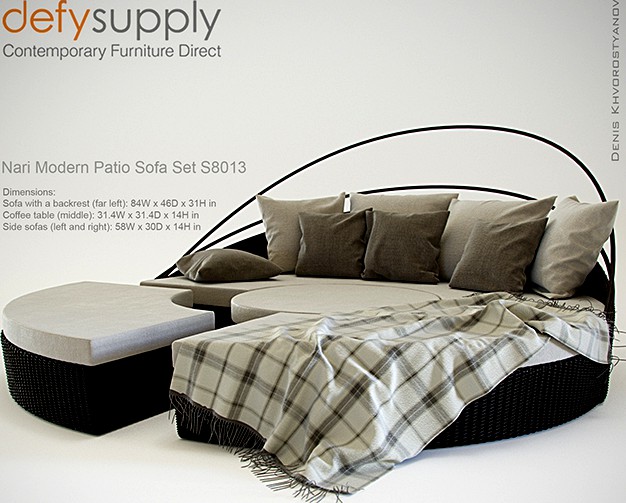 DefySupply - Nari Modern Patio Sofa Set S8013