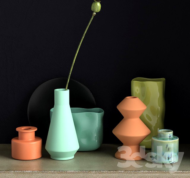 CB2 vases set