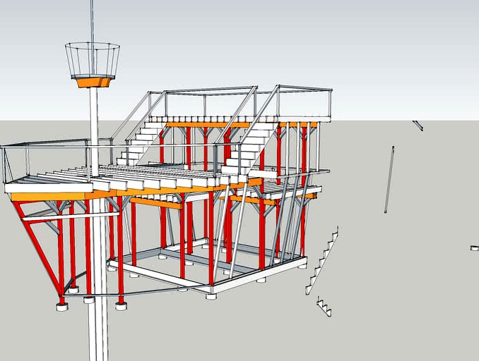 pirate ship frame 3d model