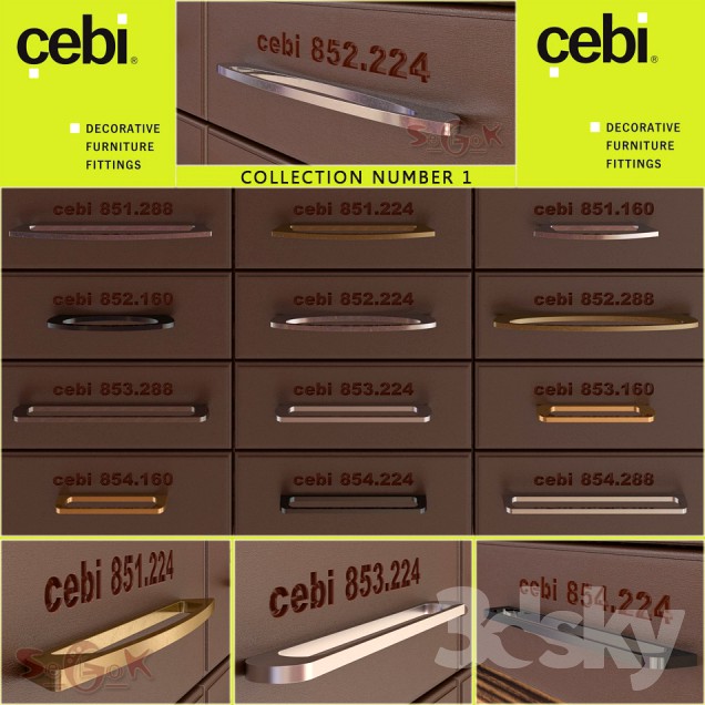 Furniture handles CEBI. Compilation # 1