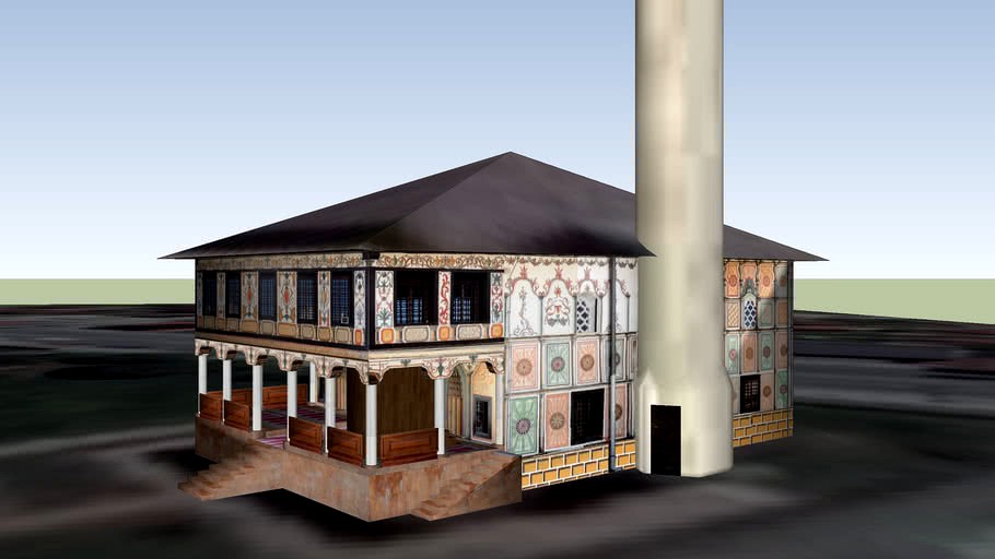 Painted mosque in Tetovo Macedonia