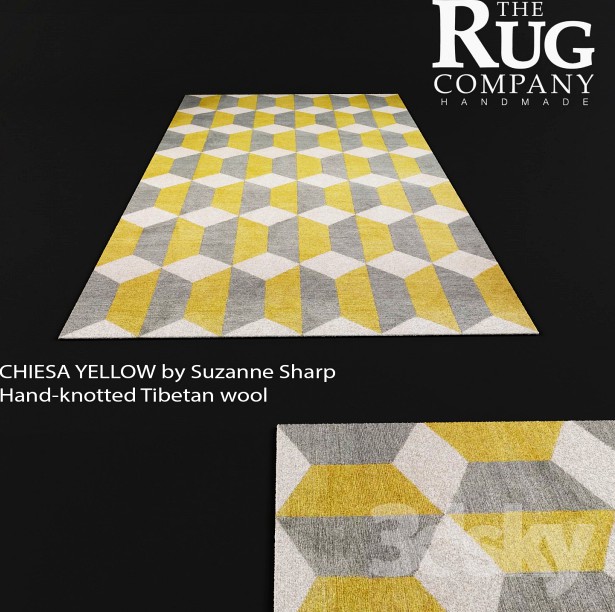 Carpet CHIESA YELLOW, Suzanne Sharp