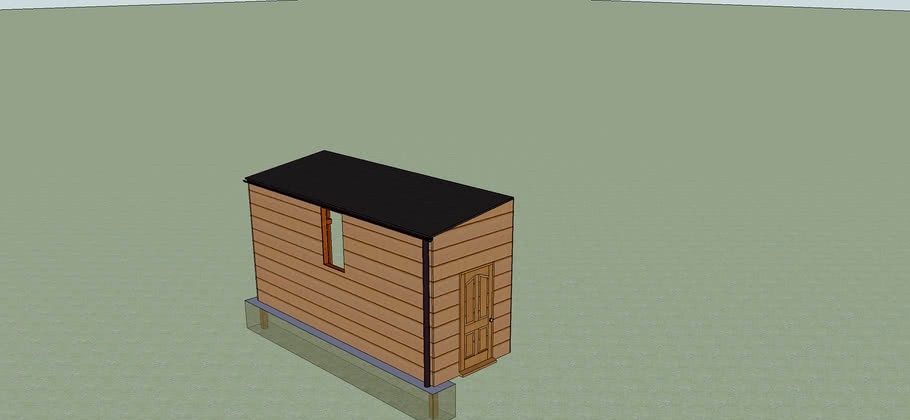 Design for a lean to shed