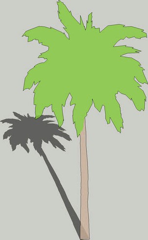 2D Schematic Palm Tree