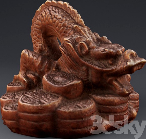 Dragon. Terracotta statuette.