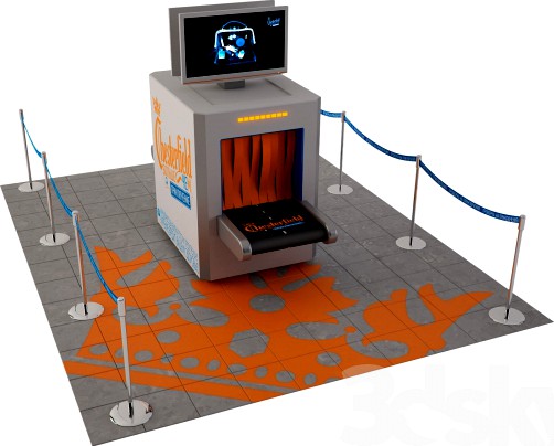 Scanner objects at the airport