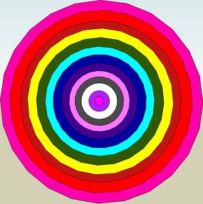 circles with different colours.