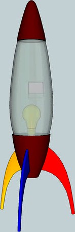 Rocket Lamp GCSE Ross Parker