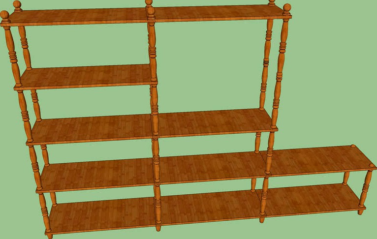 furniture-assembled shelving unit