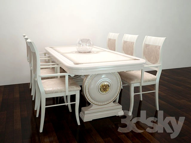 Table Epoque + chairs