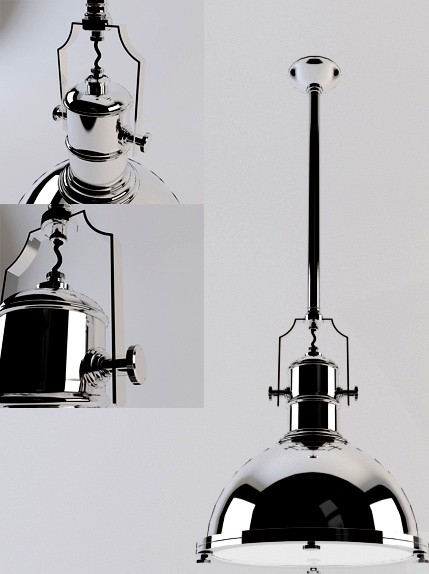 Lamp in an industrial style