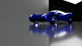 3D model of a hybrid car