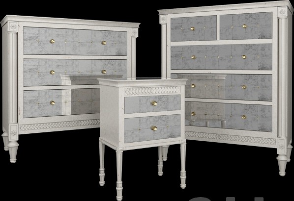 Chest of drawers and bedside table Mirelle Anthropologie