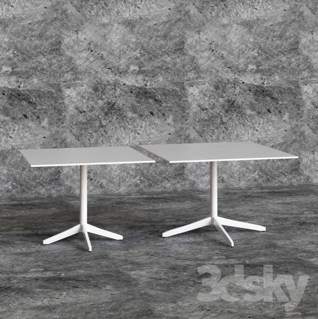 Plank MISTER X table Mod. 9510-51 (70x70) _Mod. 9511-51 (80x80)