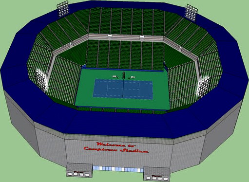 Big, Detailed Tennis Stadium
