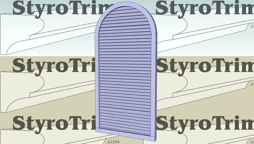 StyroTrim Faux Vents - 14x28 Arched