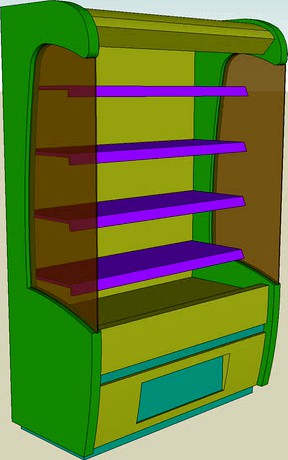 Refridgerated Display Chiller Unit