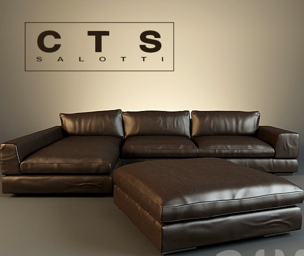 CTS Salotti Fashion cornner+pouf