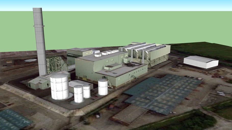 Barry Power Station, Glamorgan, Wales