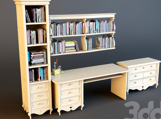 Детский стол,шкаф и камод